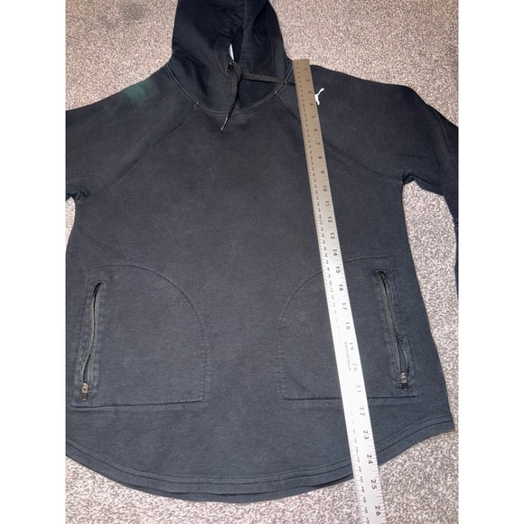 Puma Unisex Pullover Black Hoodie - Size Medium - Picture 6 of 9